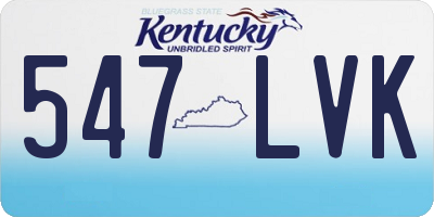 KY license plate 547LVK
