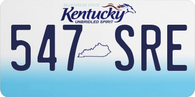 KY license plate 547SRE