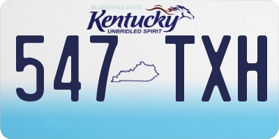 KY license plate 547TXH
