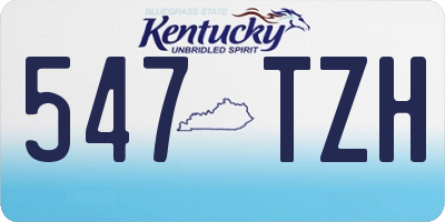 KY license plate 547TZH