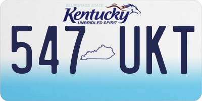 KY license plate 547UKT