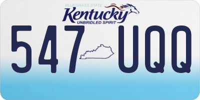 KY license plate 547UQQ