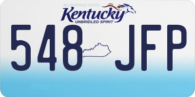 KY license plate 548JFP