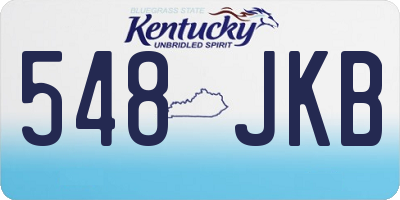 KY license plate 548JKB