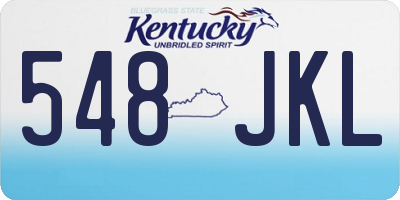 KY license plate 548JKL