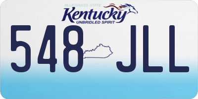 KY license plate 548JLL