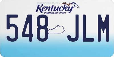 KY license plate 548JLM