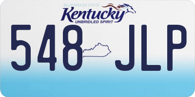 KY license plate 548JLP