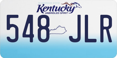 KY license plate 548JLR