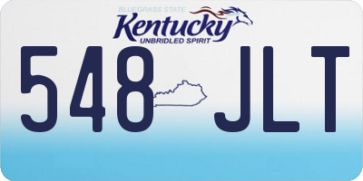 KY license plate 548JLT