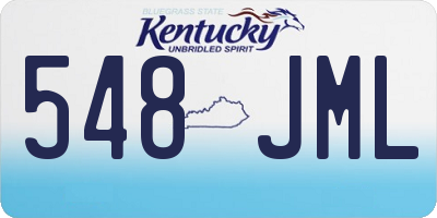 KY license plate 548JML
