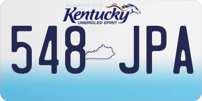 KY license plate 548JPA