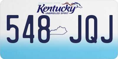 KY license plate 548JQJ