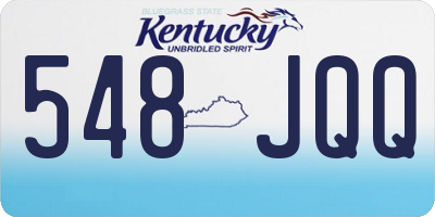 KY license plate 548JQQ
