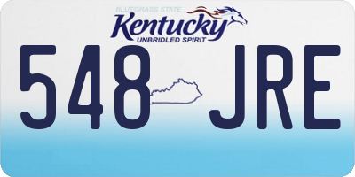 KY license plate 548JRE