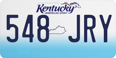 KY license plate 548JRY