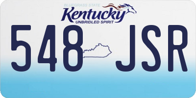 KY license plate 548JSR