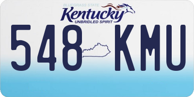 KY license plate 548KMU