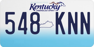 KY license plate 548KNN