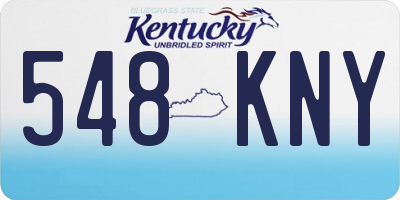 KY license plate 548KNY