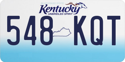 KY license plate 548KQT
