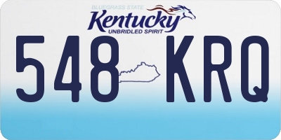 KY license plate 548KRQ