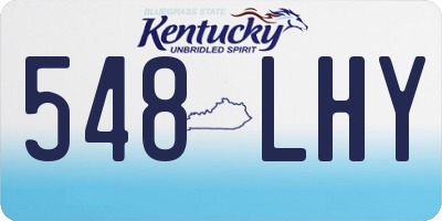KY license plate 548LHY