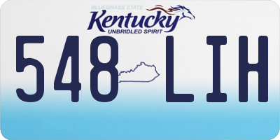 KY license plate 548LIH
