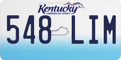 KY license plate 548LIM