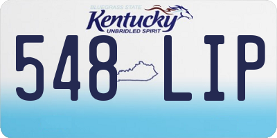 KY license plate 548LIP