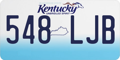 KY license plate 548LJB