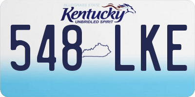 KY license plate 548LKE