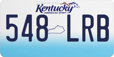 KY license plate 548LRB