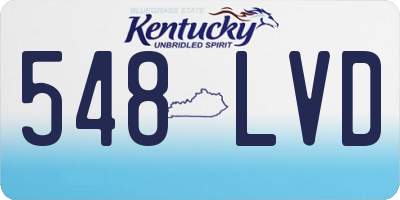 KY license plate 548LVD