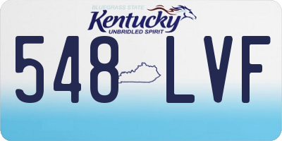 KY license plate 548LVF