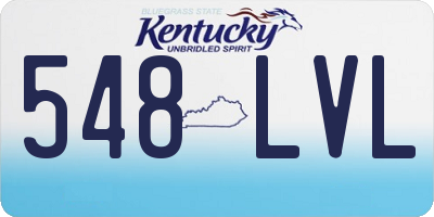 KY license plate 548LVL