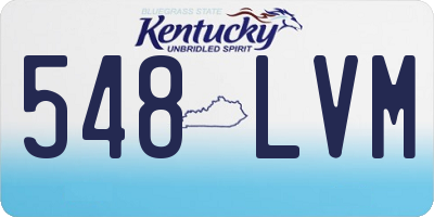 KY license plate 548LVM