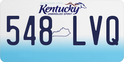 KY license plate 548LVQ