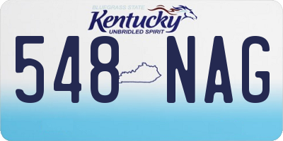 KY license plate 548NAG