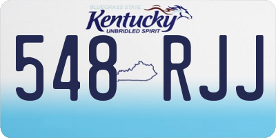 KY license plate 548RJJ