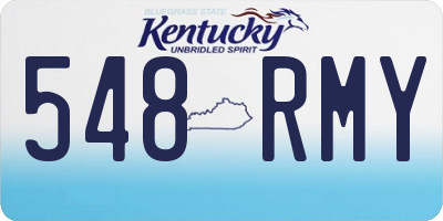 KY license plate 548RMY