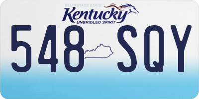KY license plate 548SQY