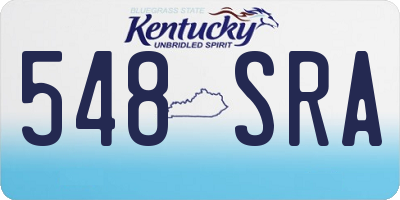 KY license plate 548SRA