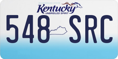 KY license plate 548SRC