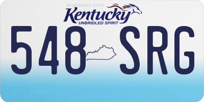 KY license plate 548SRG