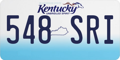 KY license plate 548SRI