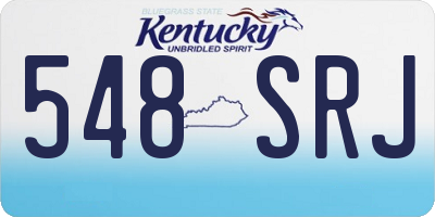KY license plate 548SRJ