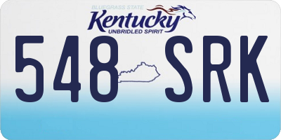 KY license plate 548SRK
