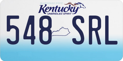 KY license plate 548SRL