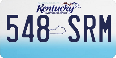 KY license plate 548SRM